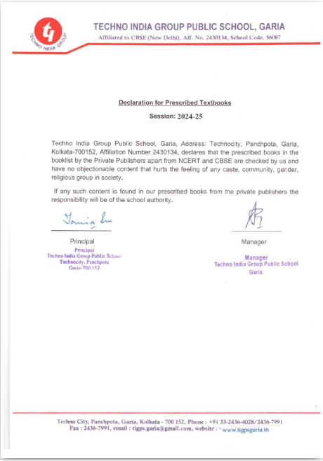 Booklist Declaration